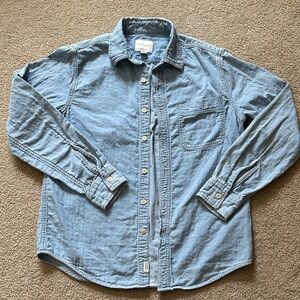 American Eagle Outfitters Light Blue Casual Button Down Shirt